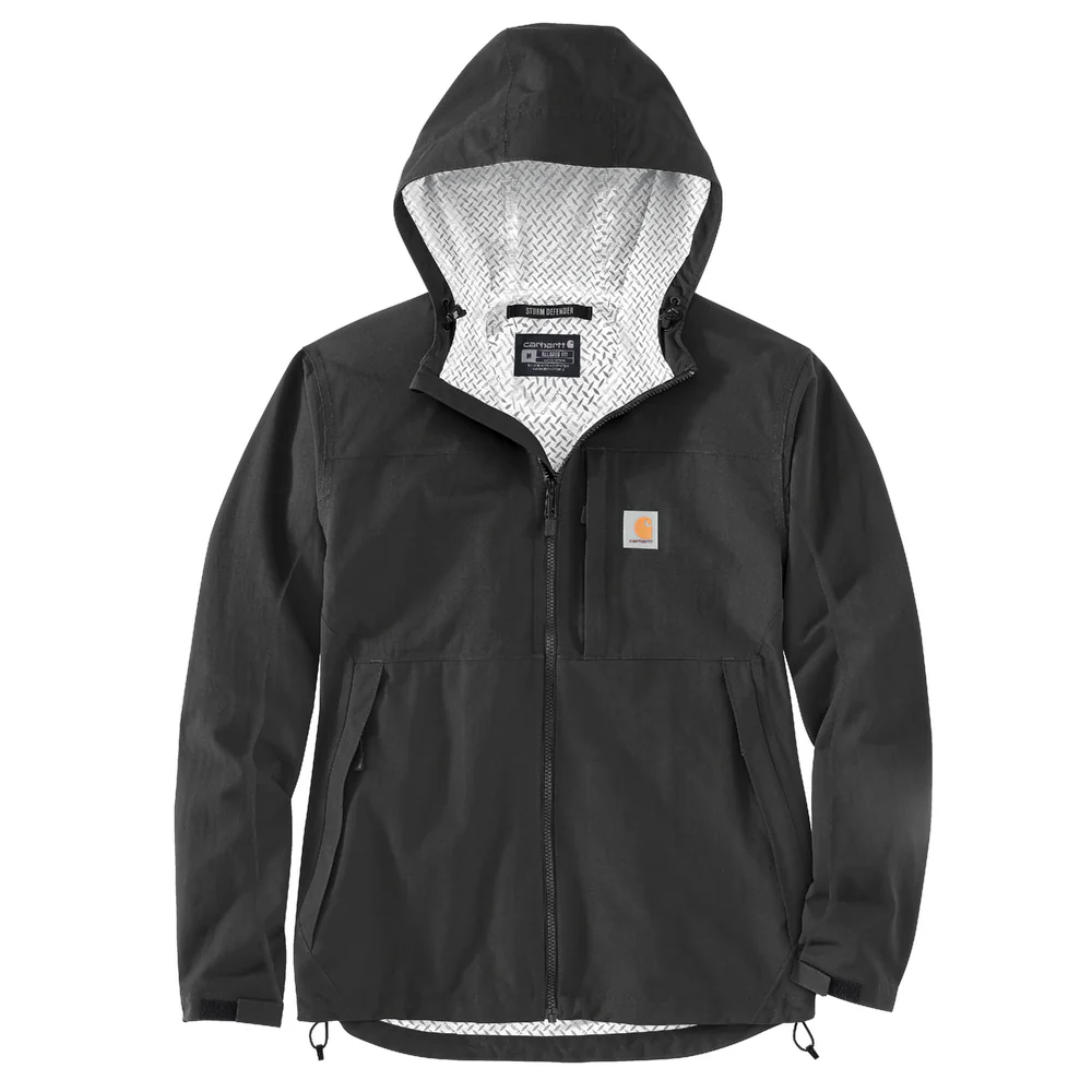Storm Defender® Relaxed Fit Lightweight Packable Jacket - N04-Black | Carhartt 105751 - Image 2