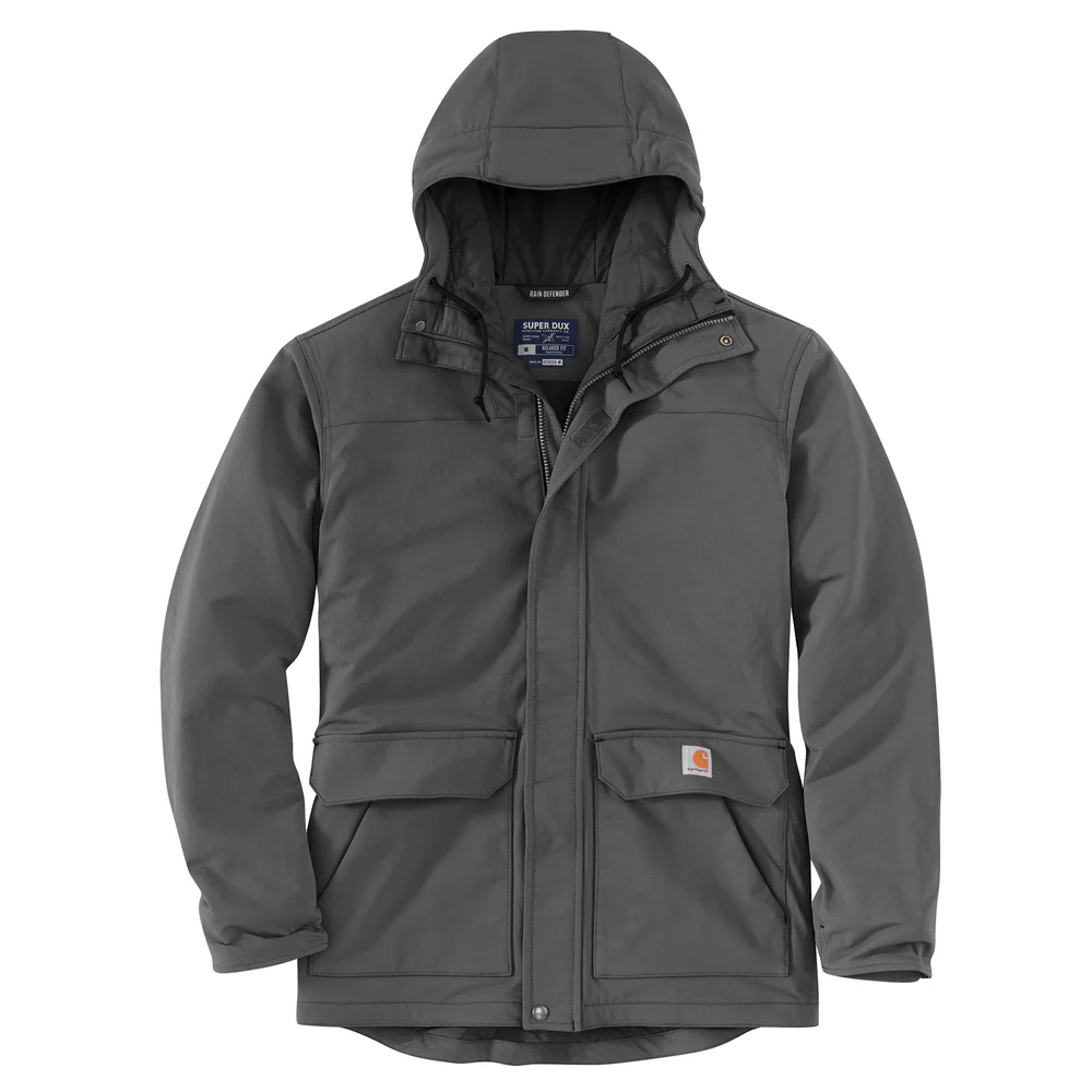Super Dux™ Relaxed Fit Insulated Traditional Coat - GVL-Gravel | Carhartt 105533