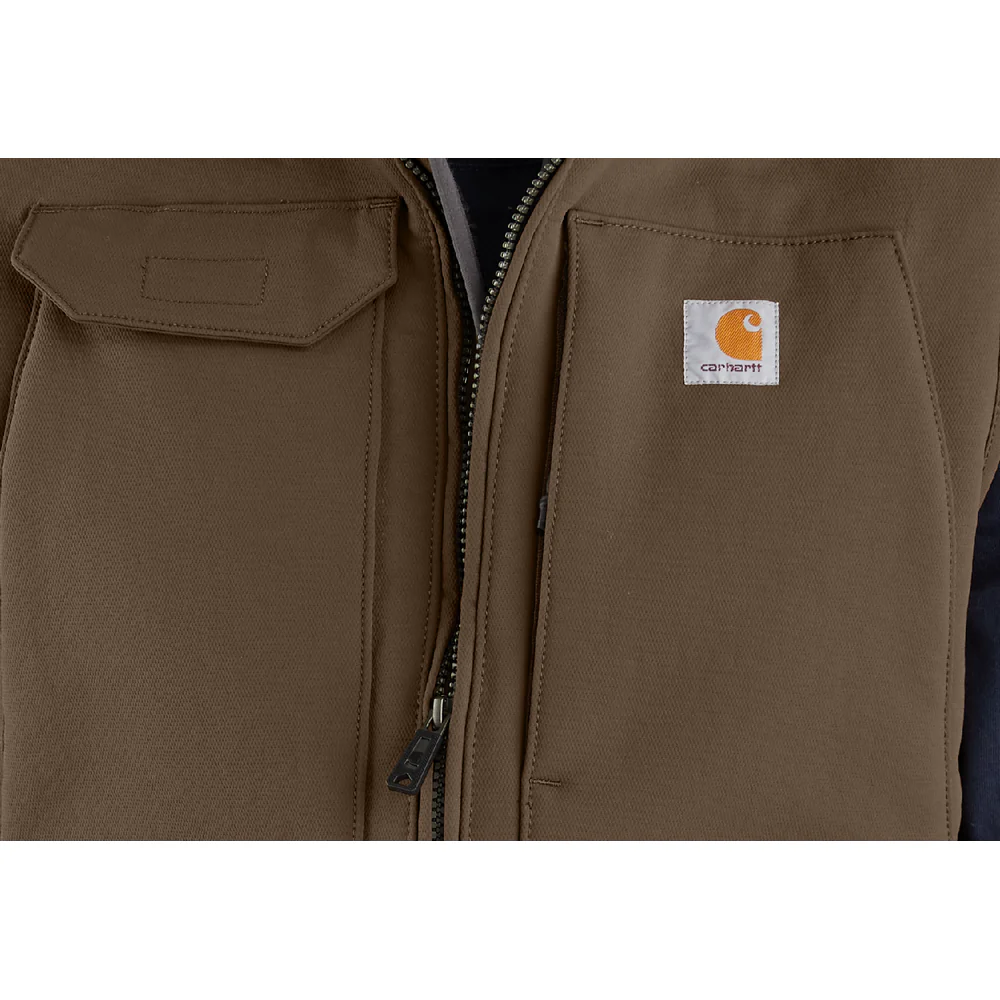 Super Dux™ Relaxed Fit Sherpa-Lined Vest - 205-Coffee | Carhartt 104999 - Image 3
