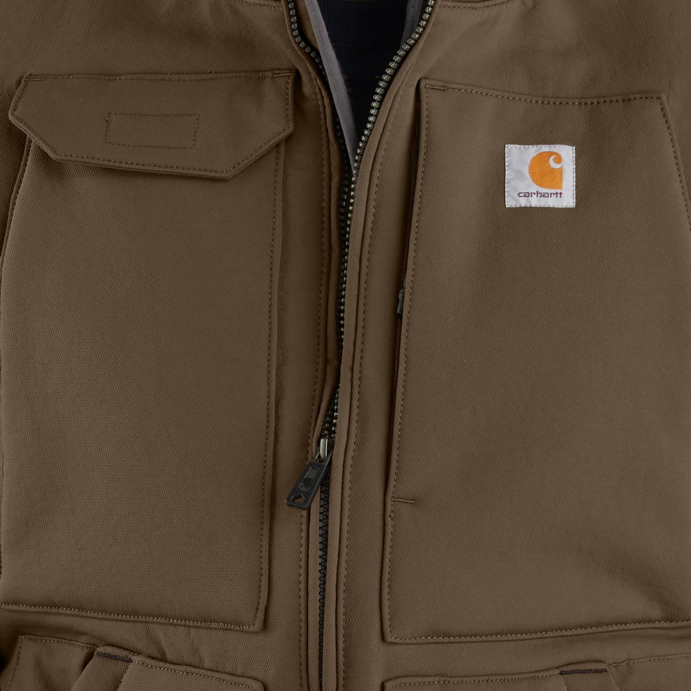 Super Dux™ Relaxed Fit Sherpa-Lined Vest - 205-Coffee | Carhartt 104999 - Image 4