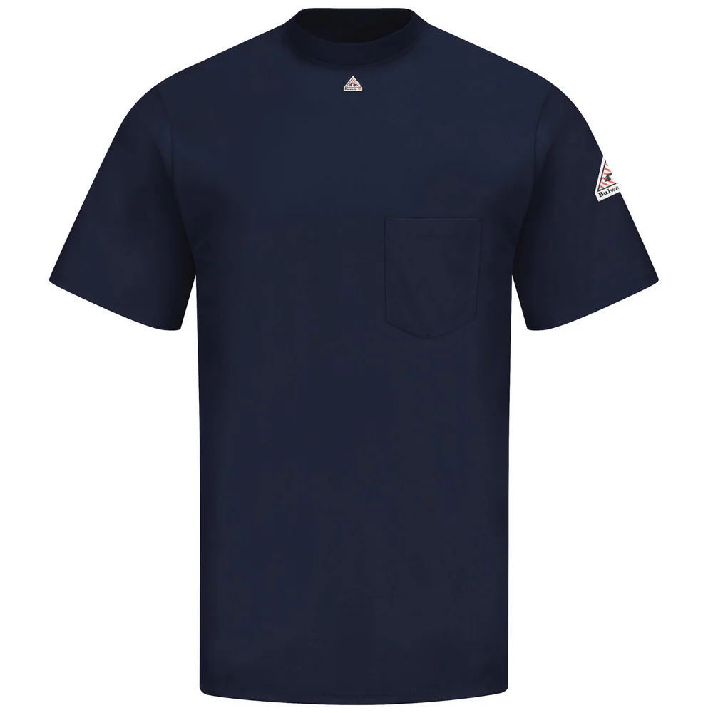 TAGLESS FR SHORT SLEEVE T-SHIRT - NV-Navy | Bulwark SET8