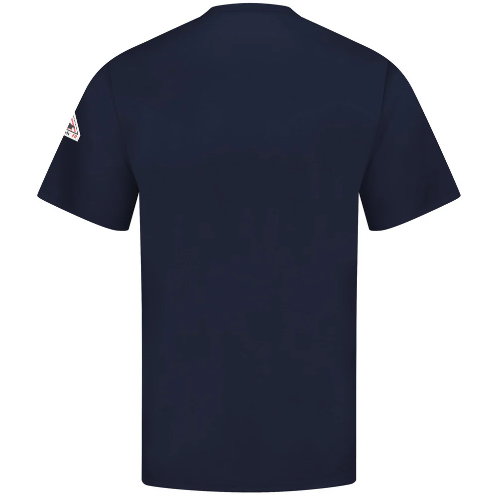 TAGLESS FR SHORT SLEEVE T-SHIRT - NV-Navy | Bulwark SET8 - Image 2