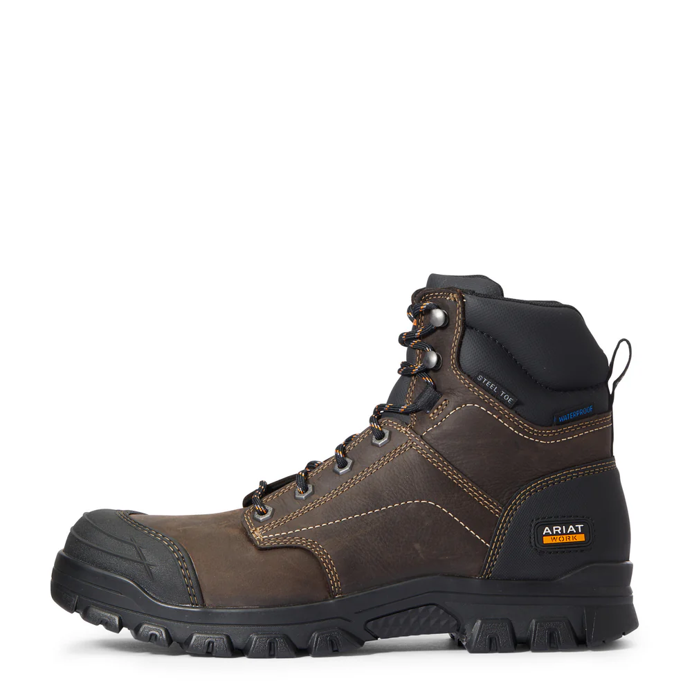 TREADFAST 6-INCH H2O STEEL TOE BOOT - 200-Brown | Ariat 10034673 - Image 2
