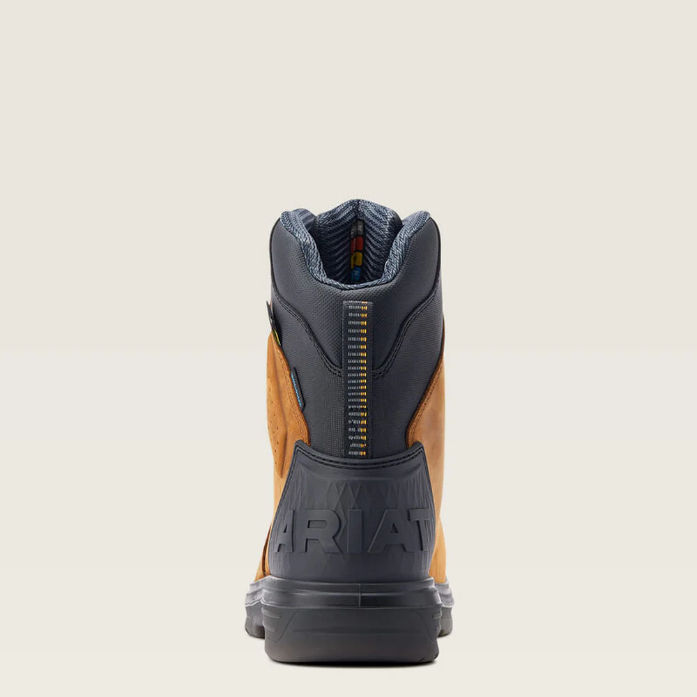 Turbo Outlaw 8" Csa Metguard Waterproof Carbon Toe Work Boot - 200-Barley Brown | Ariat 10033998 - Image 2