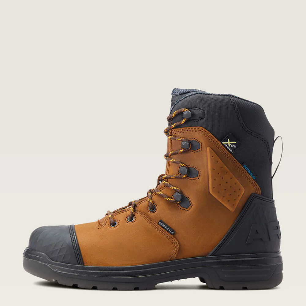 Turbo Outlaw 8" Csa Metguard Waterproof Carbon Toe Work Boot - 200-Barley Brown | Ariat 10033998 - Image 3