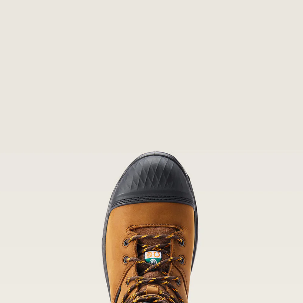 Turbo Outlaw 8" Csa Metguard Waterproof Carbon Toe Work Boot - 200-Barley Brown | Ariat 10033998 - Image 5