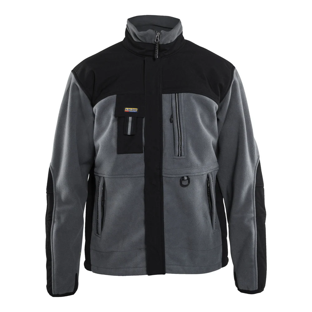 TWO FISTED FLEECE JACKET - 9499-Grey Black | Blaklader 48552520