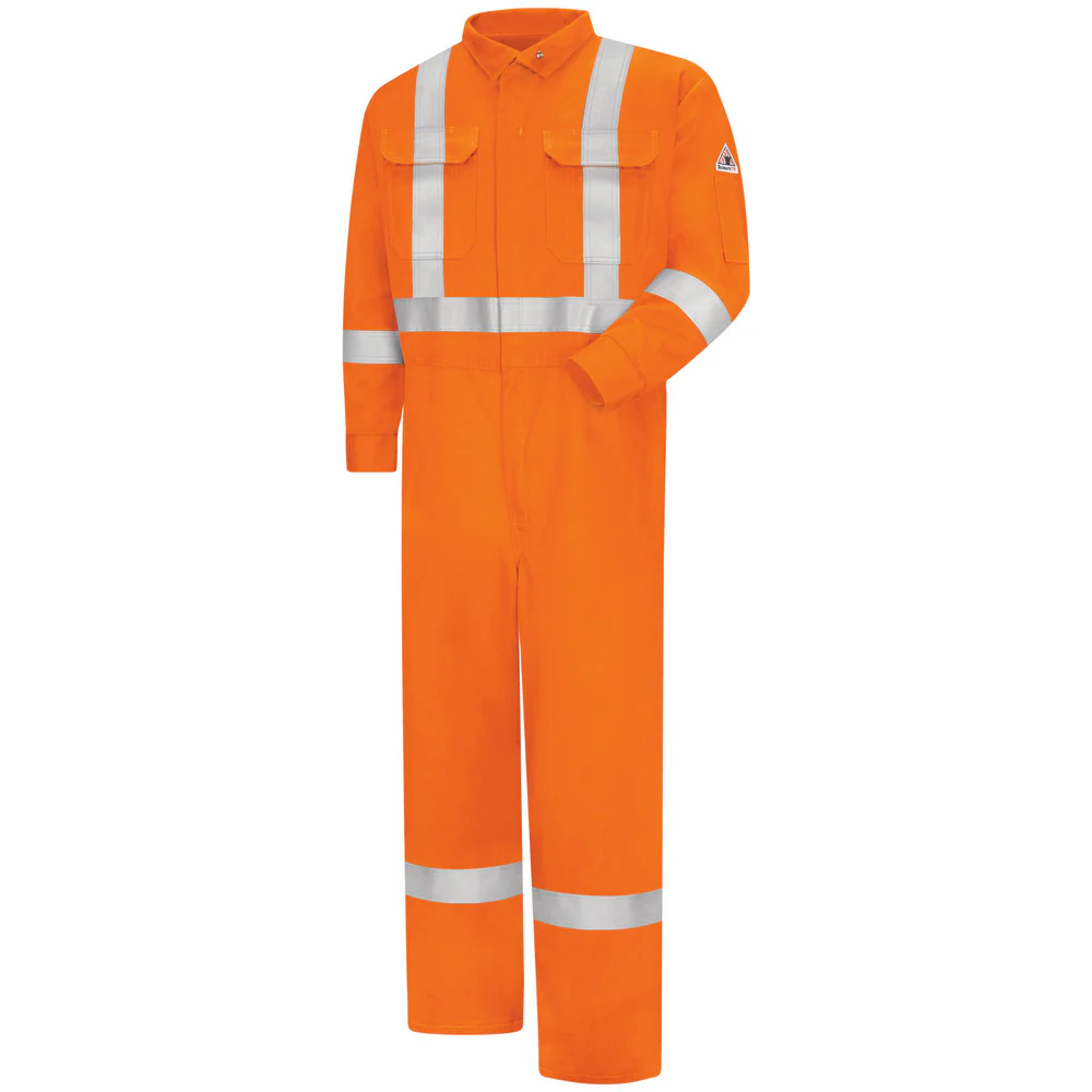 ULTRASOFT PREMIUM FR COVERALL WITH REFLECTIVE TRIM - OR-Orange | Bulwark CTBB