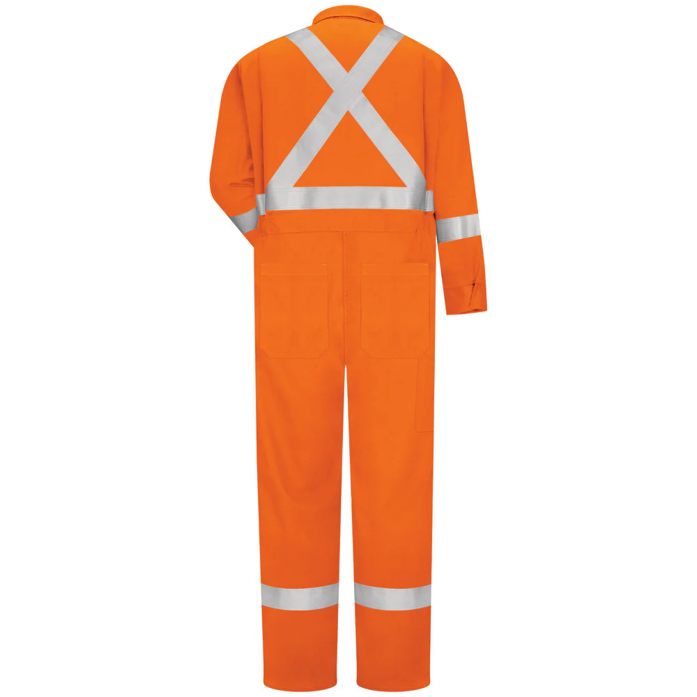 ULTRASOFT PREMIUM FR COVERALL WITH REFLECTIVE TRIM - OR-Orange | Bulwark CTBB - Image 2