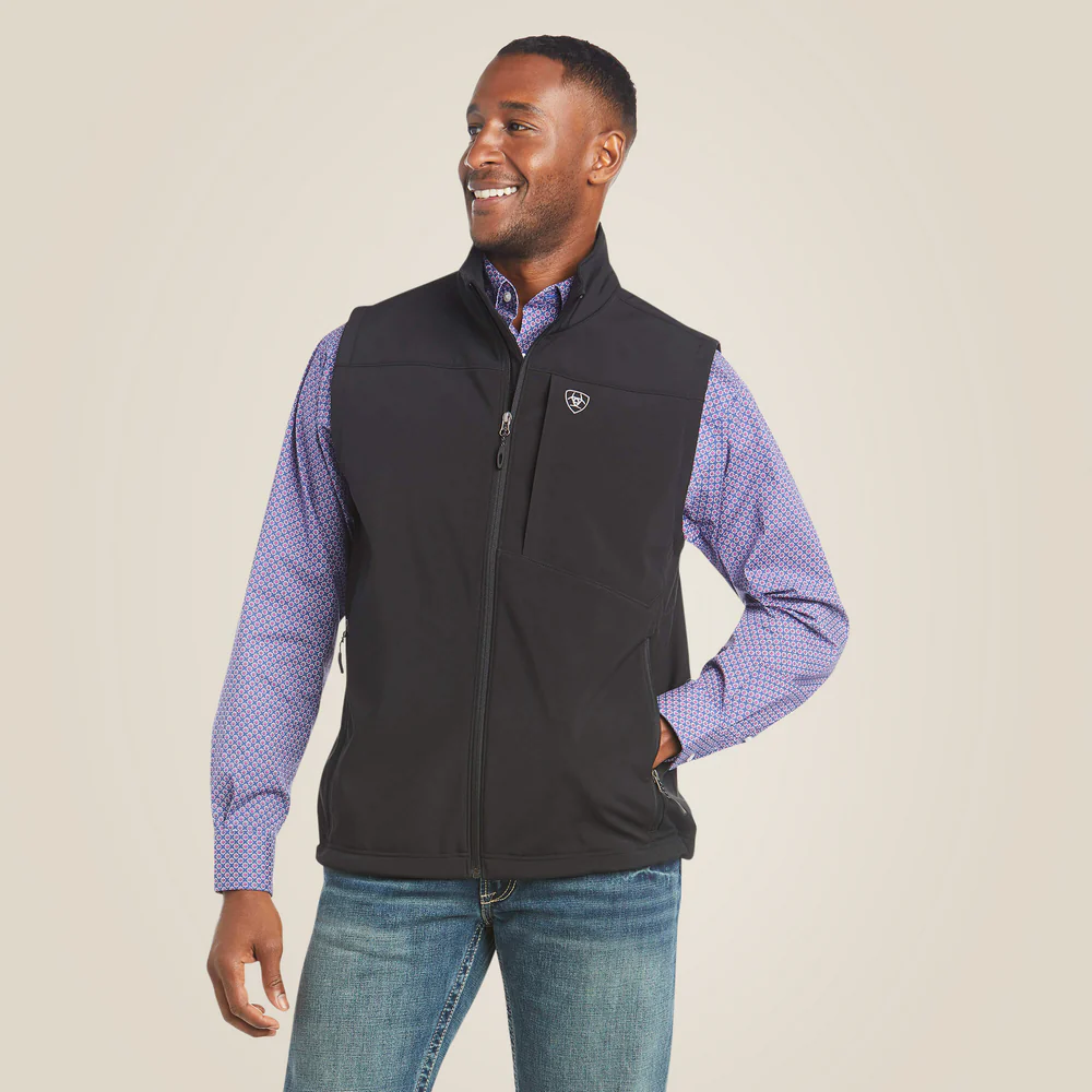 Vernon 2.0 Softshell Vest - 001-Black | Ariat 10023335 - Image 3