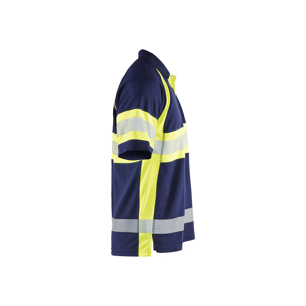 Visibility Polo - 8933-Navy Blue/Yellow Hi-Viz | Blaklader 34681051 - Image 3