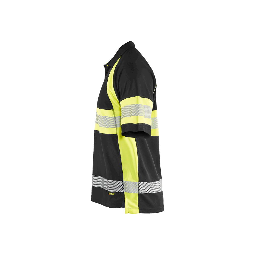 Visibility Polo - 9933-Black/Yellow Hi-Viz | Blaklader 34681051 - Image 4