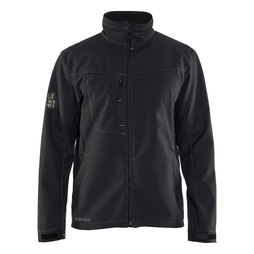 WATERPROOF SOFT SHELL JACKET - 9900-Black | Blaklader 49572517
