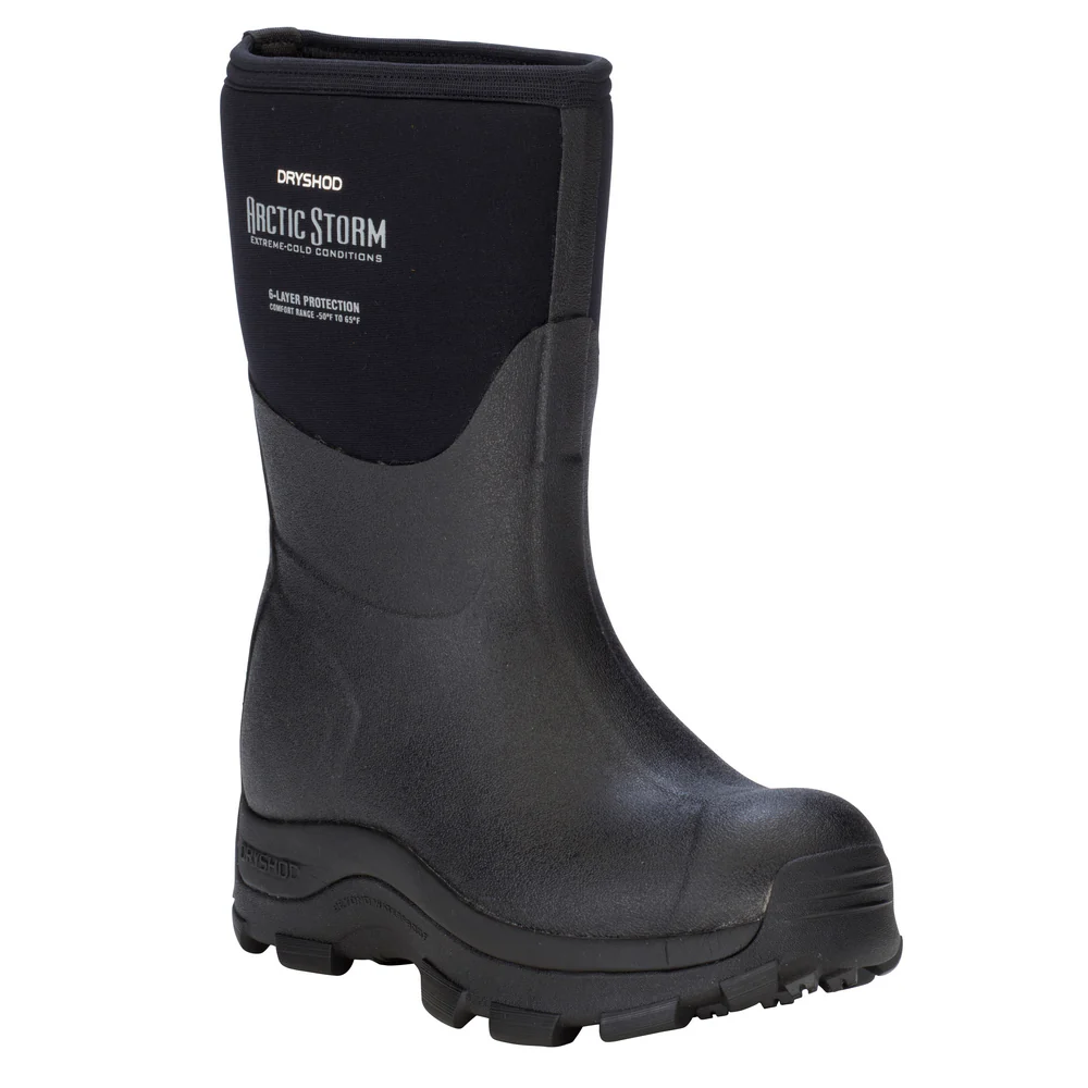 WOMEN'S ARCTIC STORM MID BOOT - BK-Black & Grey | Dryshod ARSWMBK - Image 3