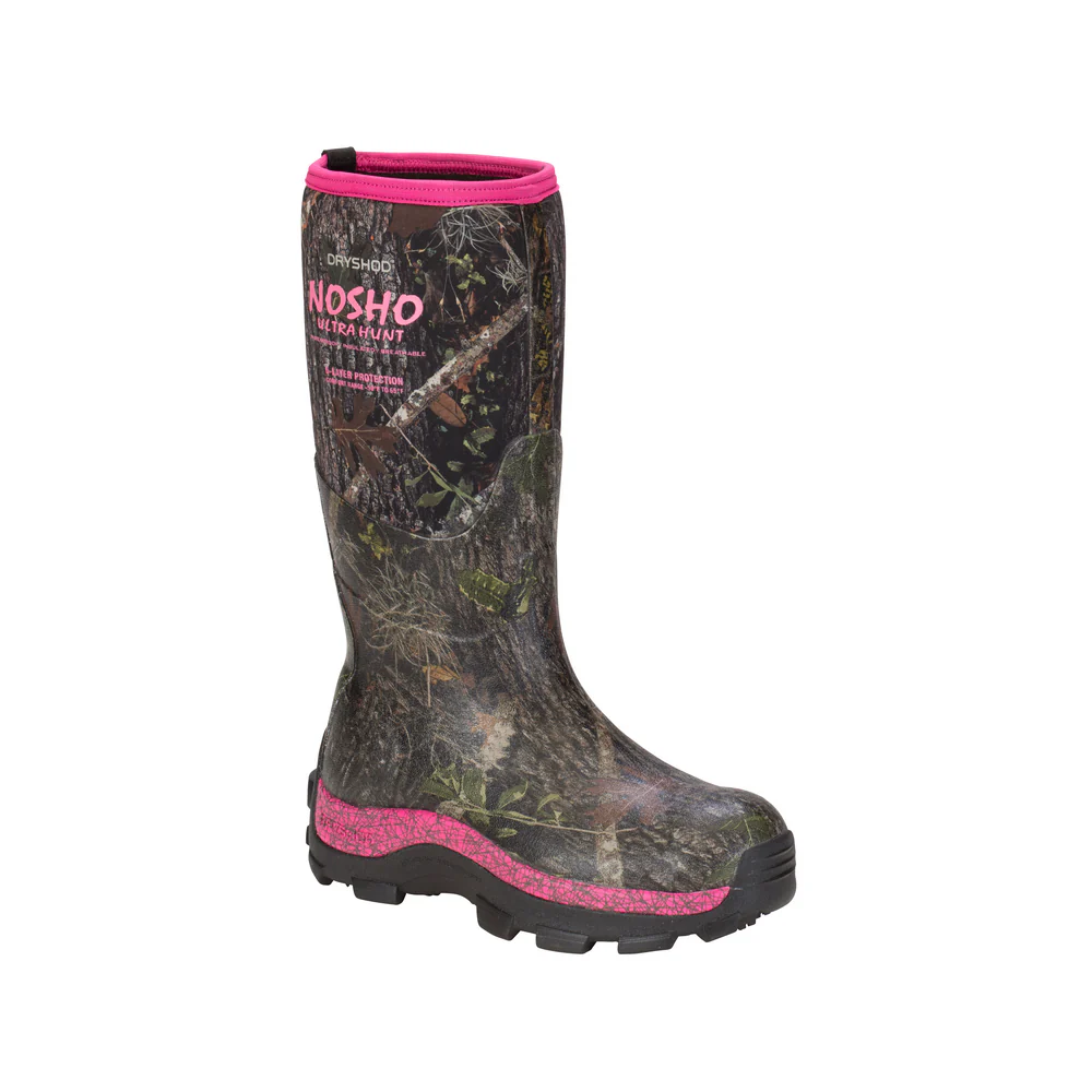 WOMEN'S NOSHO ULTRA HUNTING BOOT - PN-Camo &amp; Pink | Dryshod MBMWHPN - Image 3
