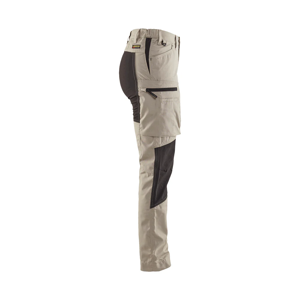 Women'S Service Stretch Pants - 2799-Stone/Black | Blaklader 71531845 - Image 3