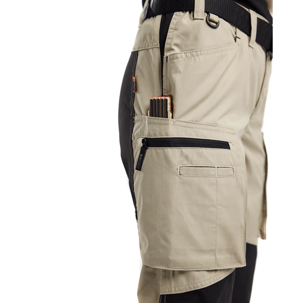 Women'S Service Stretch Pants - 2799-Stone/Black | Blaklader 71531845 - Image 6