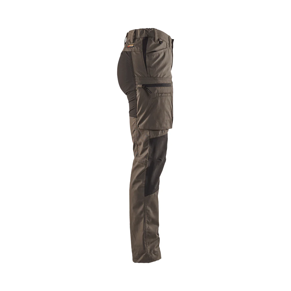 Women'S Service Stretch Pants - 4599-Dark Olive Green/Black | Blaklader 71531845 - Image 3