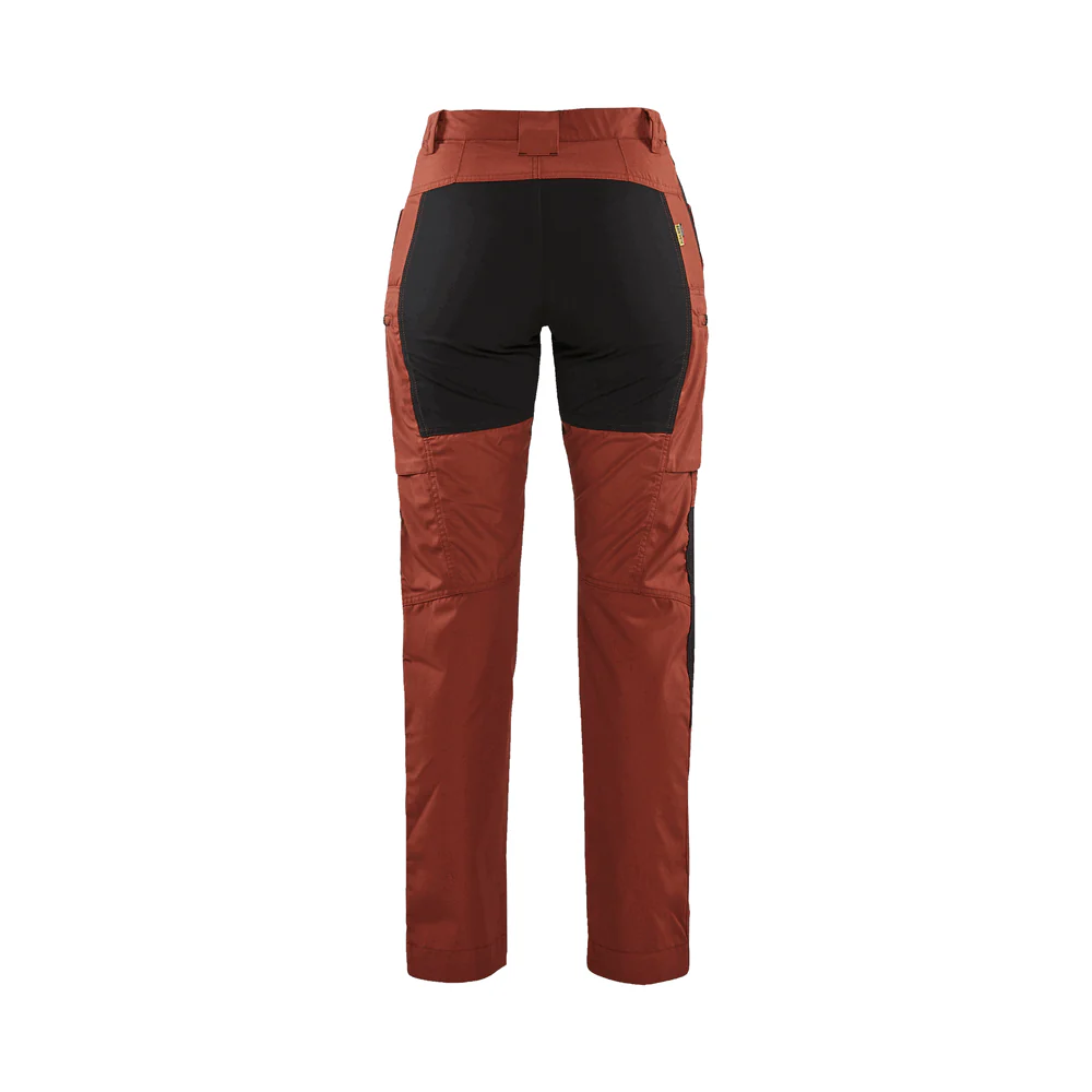Women'S Service Stretch Pants - 5999-Burned Red/Black | Blaklader 71531845