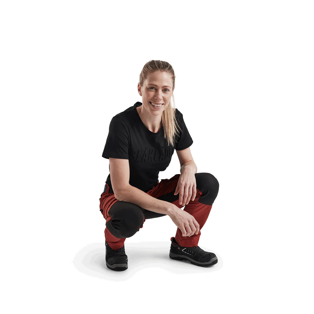 Women'S Service Stretch Pants - 5999-Burned Red/Black | Blaklader 71531845 - Image 6