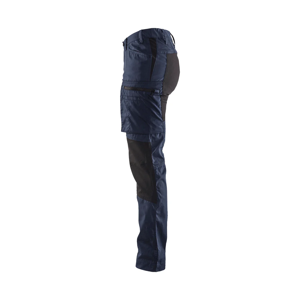 Women'S Service Stretch Pants - 8699-Dark Navy/Black | Blaklader 71531845 - Image 4