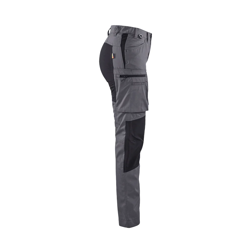 Women'S Service Stretch Pants - 9699-Grey/Black | Blaklader 71531845 - Image 3