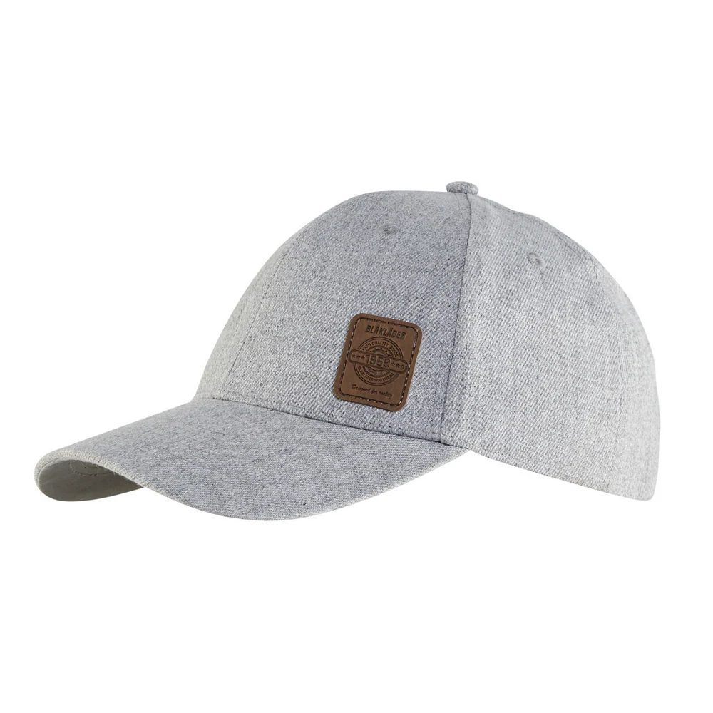 WOOL BASEBALL CAP - 9000-Grey Melange | Blaklader 20542870