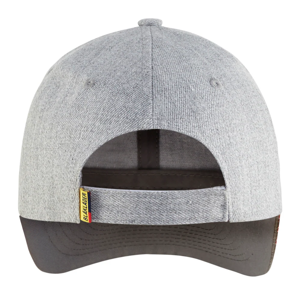 WOOL BASEBALL CAP - 9000-Grey Melange | Blaklader 20542870 - Image 2