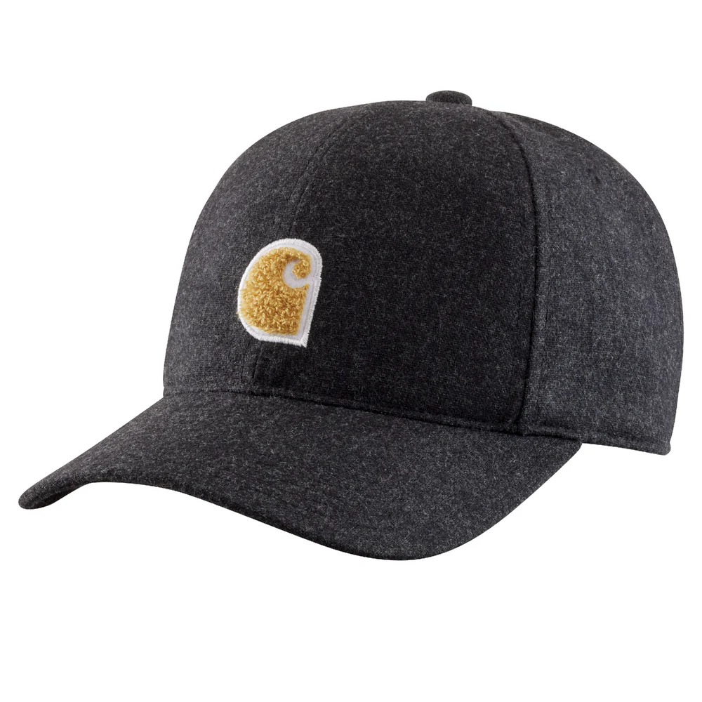Wool Blend C Patch Cap - BKH-Black Heather | Carhartt 106341 - Image 2