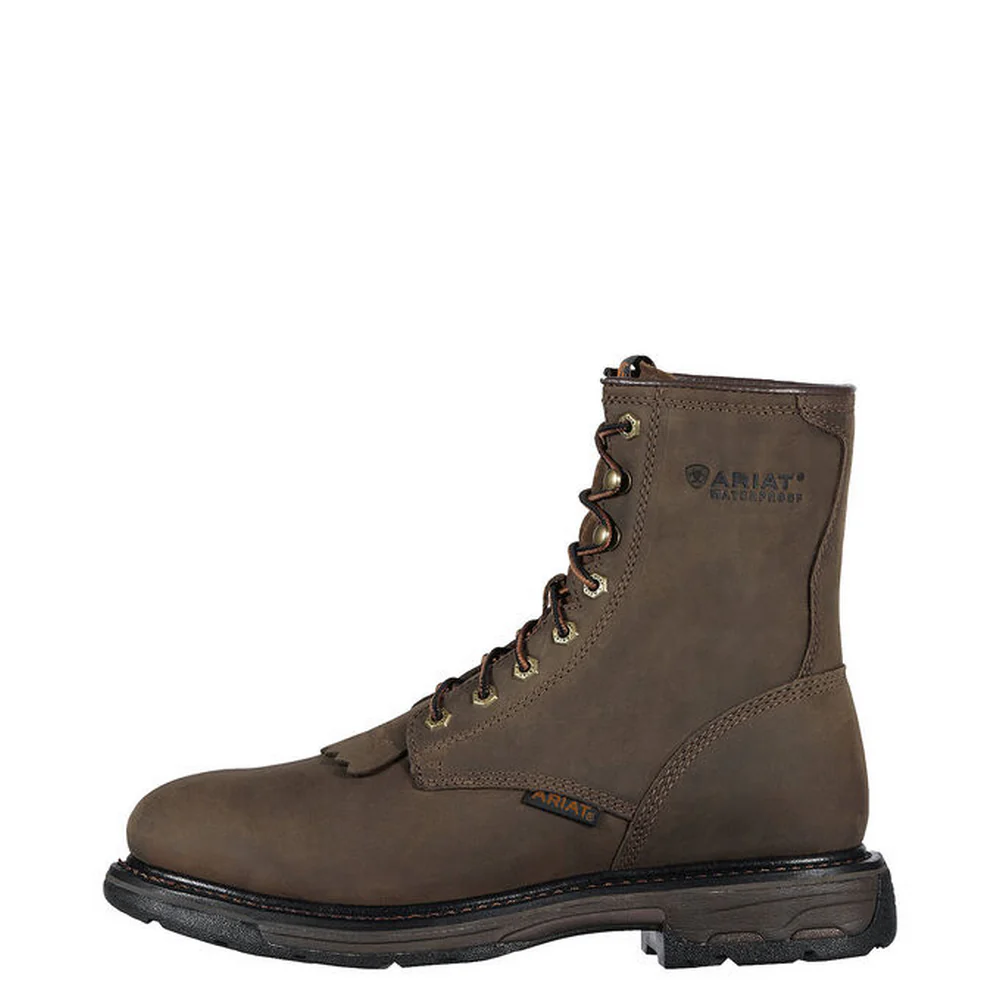WORKHOG 8-INCH WATERPROOF WORK BOOT - 200-Brown | Ariat 10011939 - Image 2