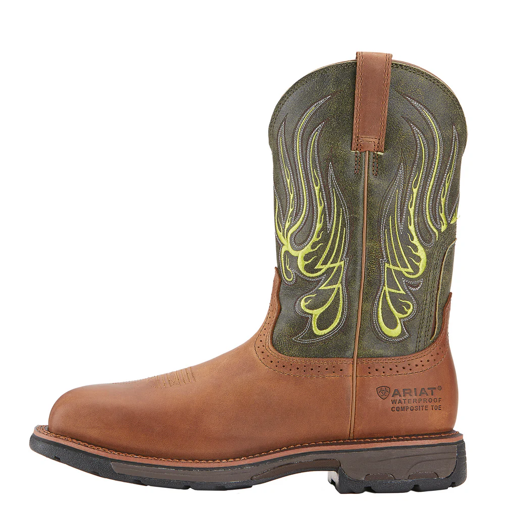WORKHOG MESTENO COMPOSITE TOE WATERPROOF BOOT - 200-Brown | Ariat 10015400 - Image 2