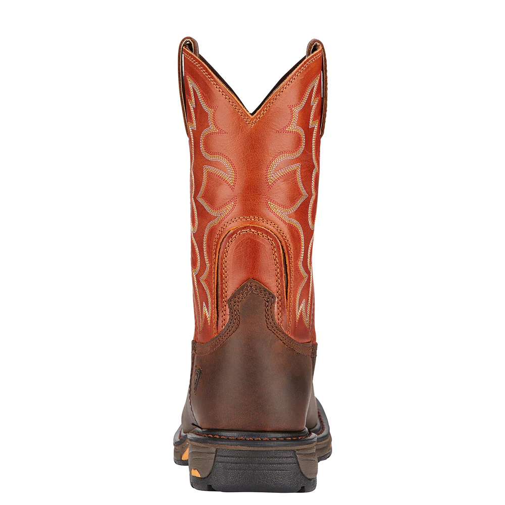 WORKHOG WIDE SQUARE TOE LEATHER BOOT - 200-Brown | Ariat 10005888 - Image 3