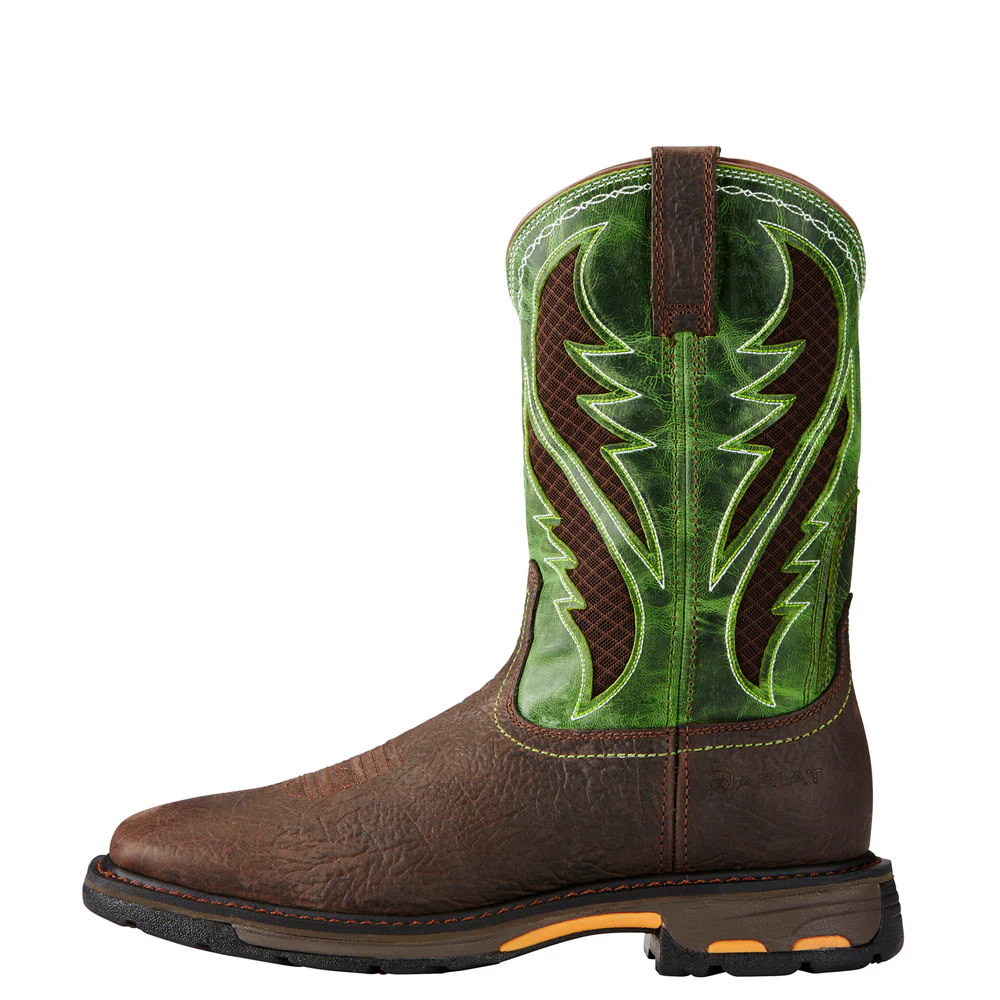 WORKHOG WIDE SQUARE TOE WORK BOOT - 200-Brown | Ariat 10020083 - Image 2