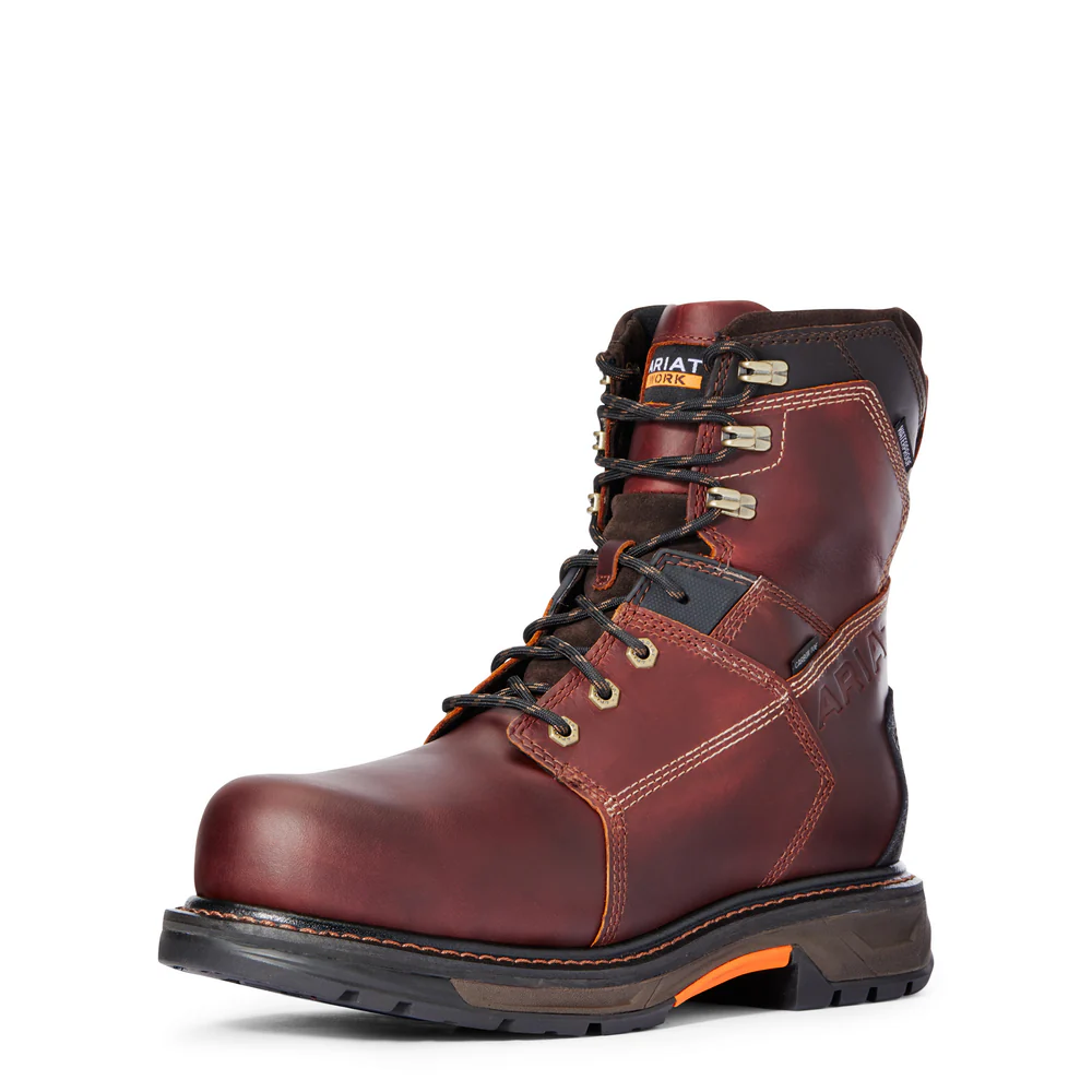 WORKHOG XT 8-INCH WATERPROOF CARBON TOE BOOT - 200-Brown | Ariat 10029507