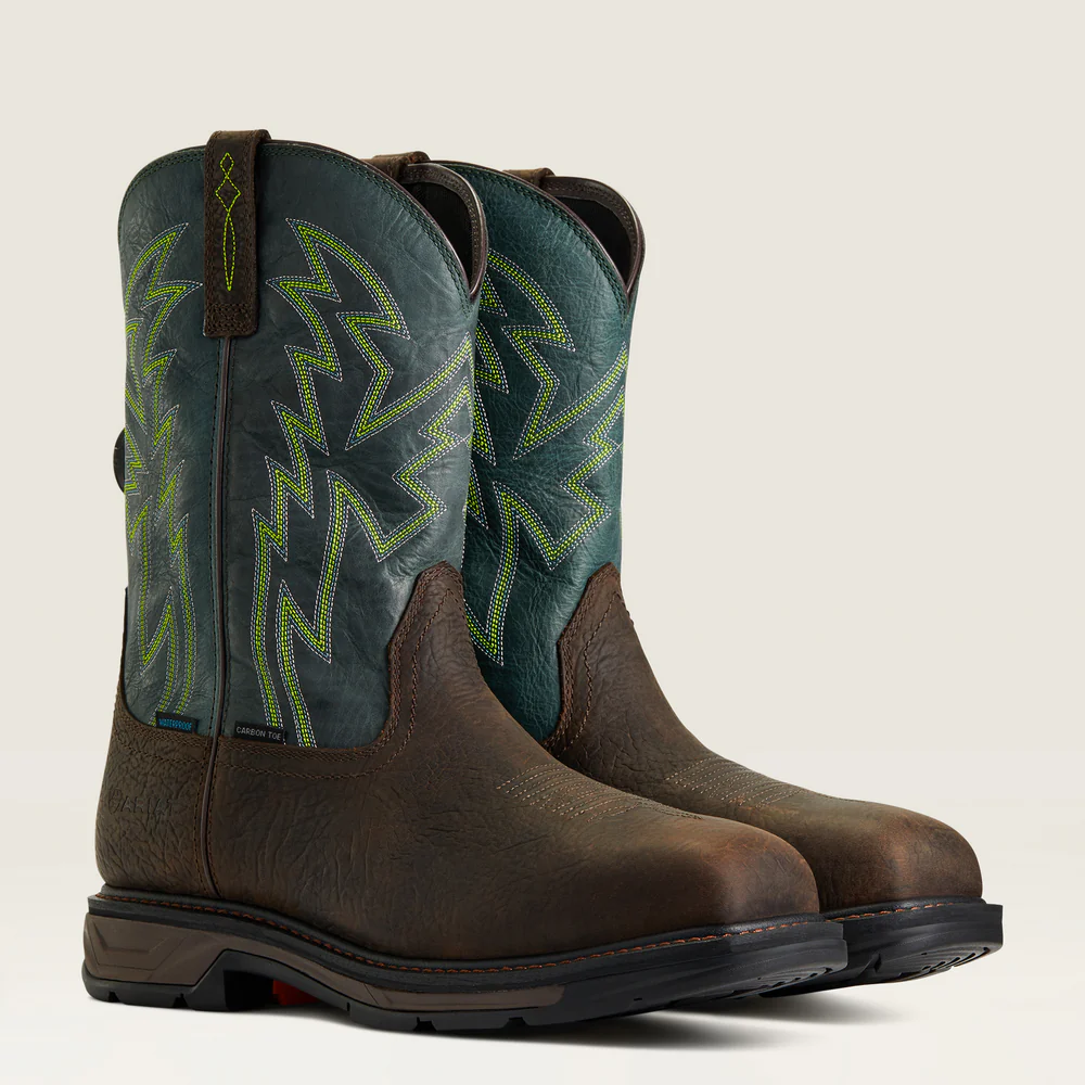 Workhog Xt Boa Waterproof Carbon Toe Work Boot - 200-Bruin Brown | Ariat 10038924 - Image 5