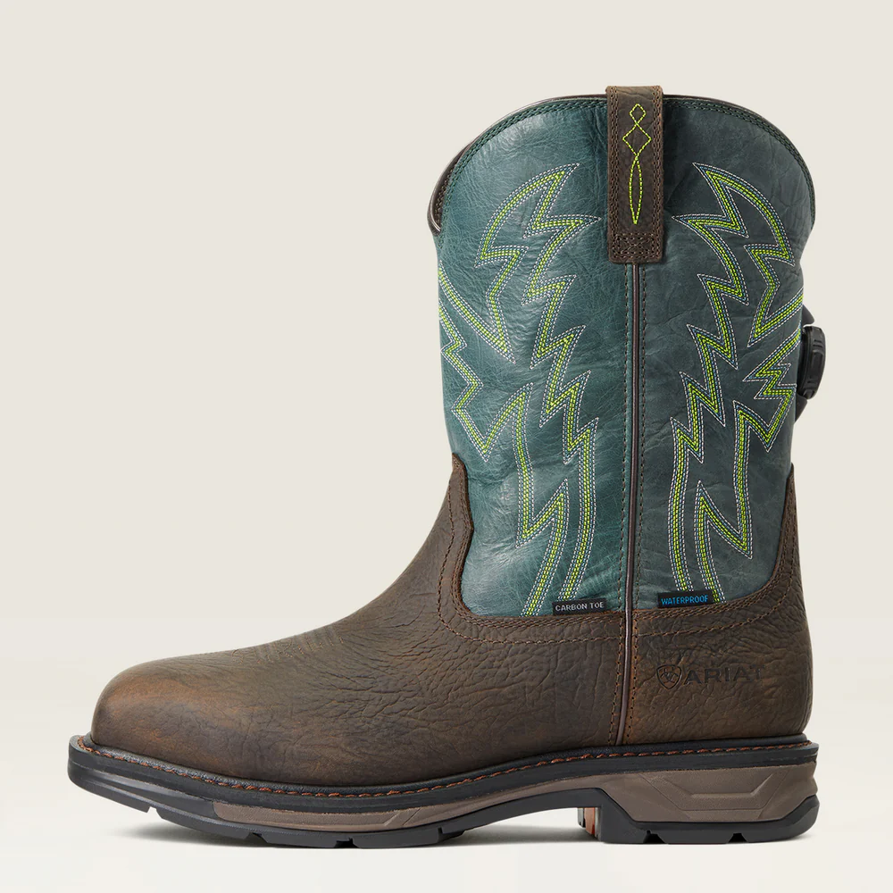 Workhog Xt Boa Waterproof Carbon Toe Work Boot - 200-Bruin Brown | Ariat 10038924 - Image 6