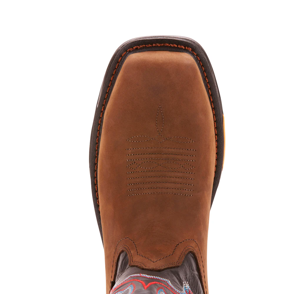 WORKHOG XT SQUARE WATERPROOF CARBON TOE WORK BOOT - 200-Brown | Ariat 10024968 - Image 4
