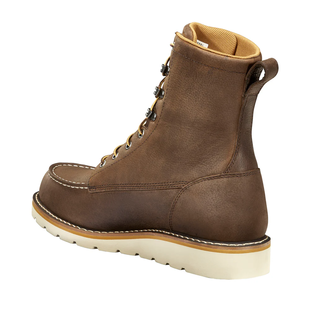WP 8-INCH MOC SOFT TOE WEDGE BOOT - DKBRN-Dark Brown | Carhartt FW8095-M - Image 2