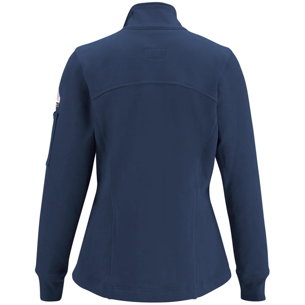ZIP-FRONT FLEECE FR SWEATSHIRT - NV-Navy | Bulwark SEZ3 - Image 2